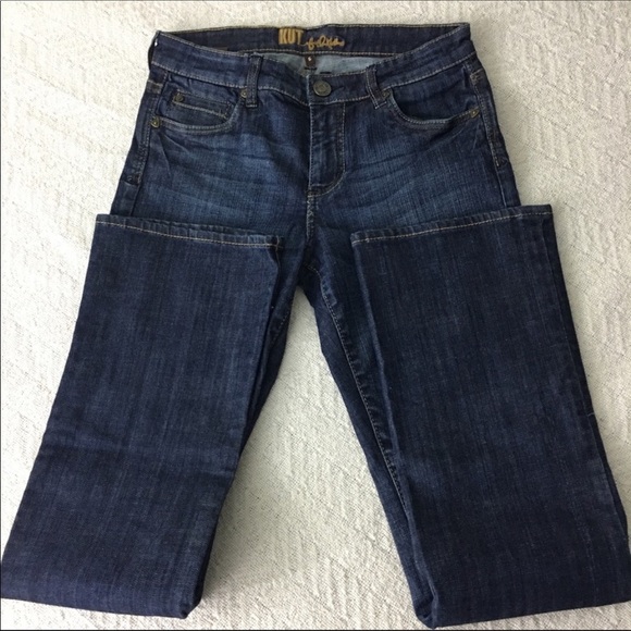 Kut from the Kloth Farrah Baby Boot Cut Jeans Sz 6 - Picture 4 of 8